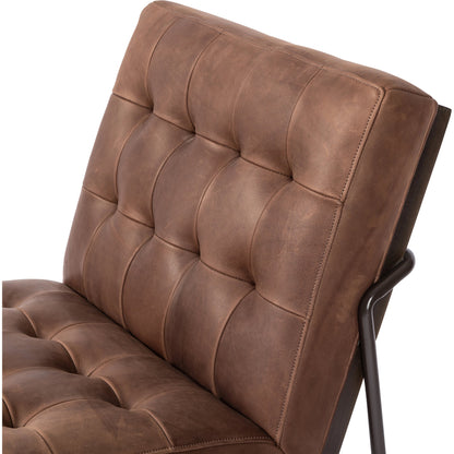 Romy Chair by Four Hands in neutral fleck. Made from 60% polyester, 40% acrylic, solid beech, iron in a modern style.