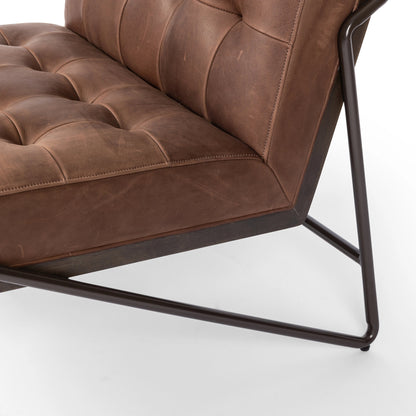 Romy Chair by Four Hands in neutral fleck. Made from 60% polyester, 40% acrylic, solid beech, iron in a modern style.