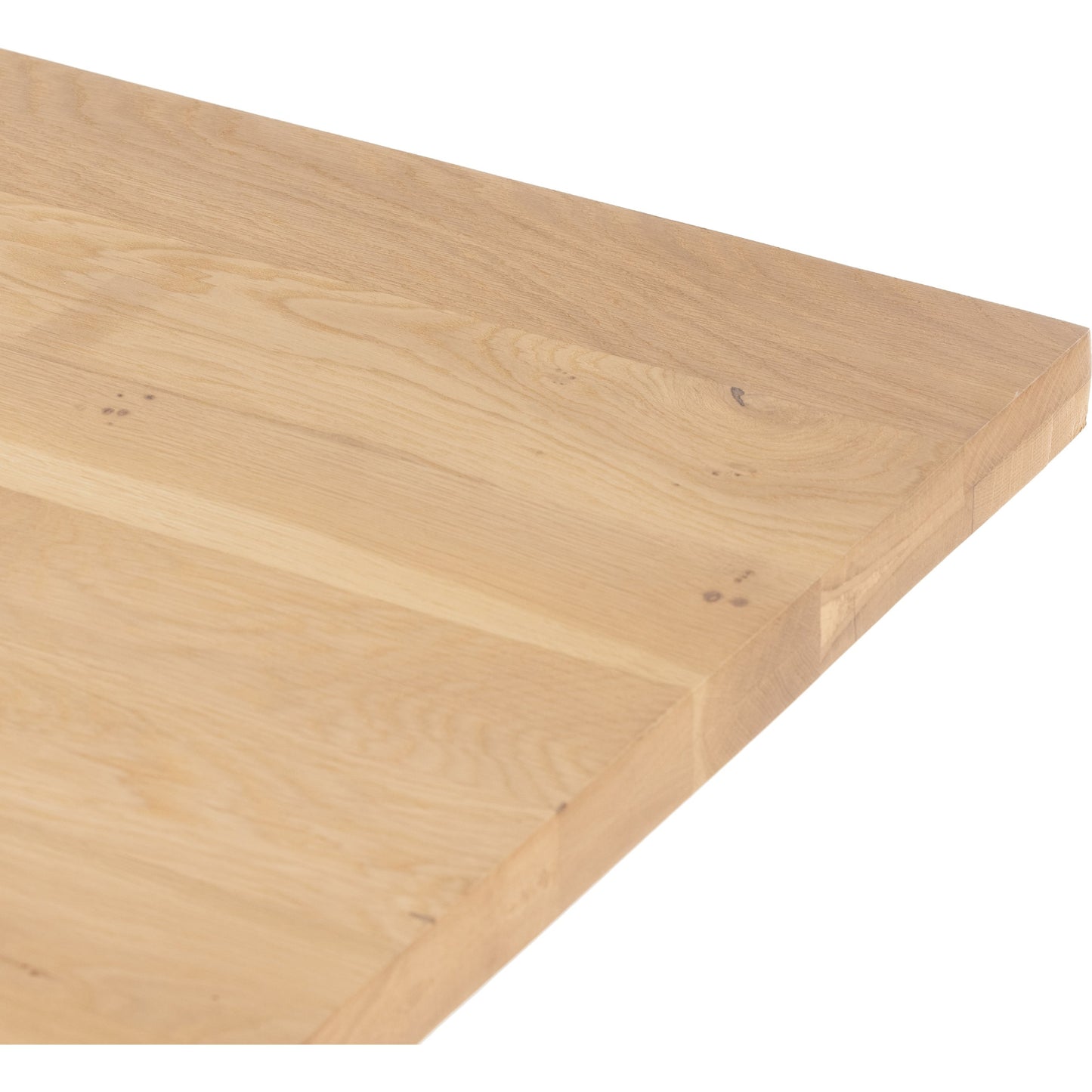 008 SI-1797816 | Additional Silo | Malia Dining Table by Four Hands in polished travertine, natural oak and natural oak. Made from solid oak, solid travertine in a modern style.