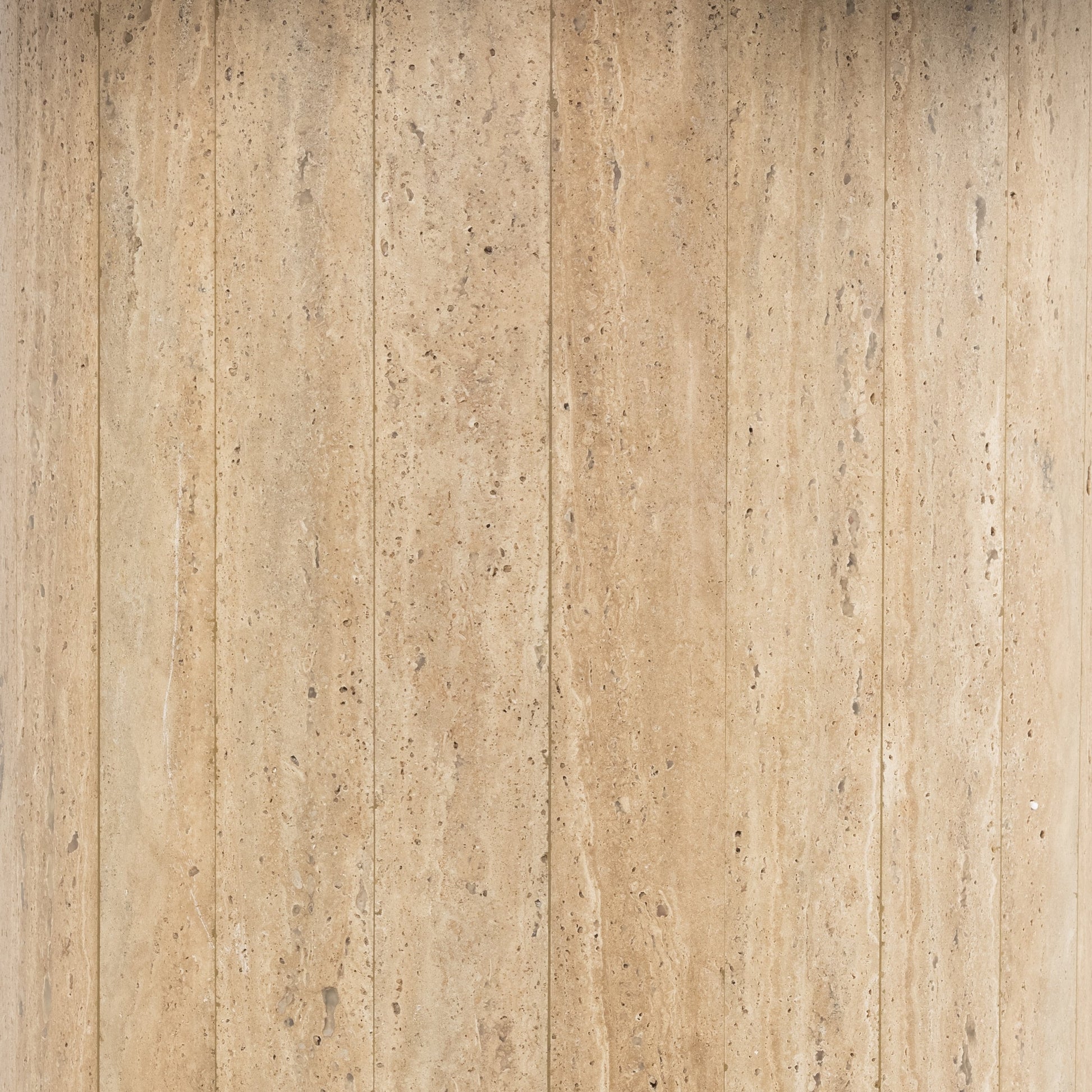 Malia Dining Table by Four Hands in polished travertine, natural oak and natural oak. Made from solid oak, solid travertine in a modern style.