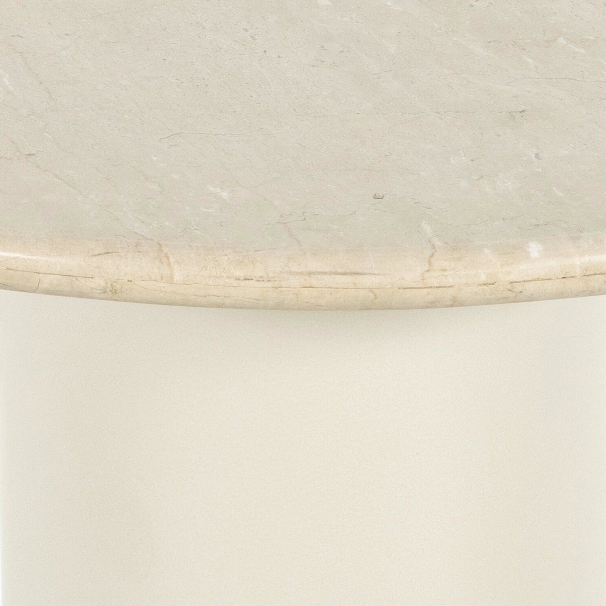 Belle Round Dining Table by Four Hands. Made from solid marble, iron in a modern style.