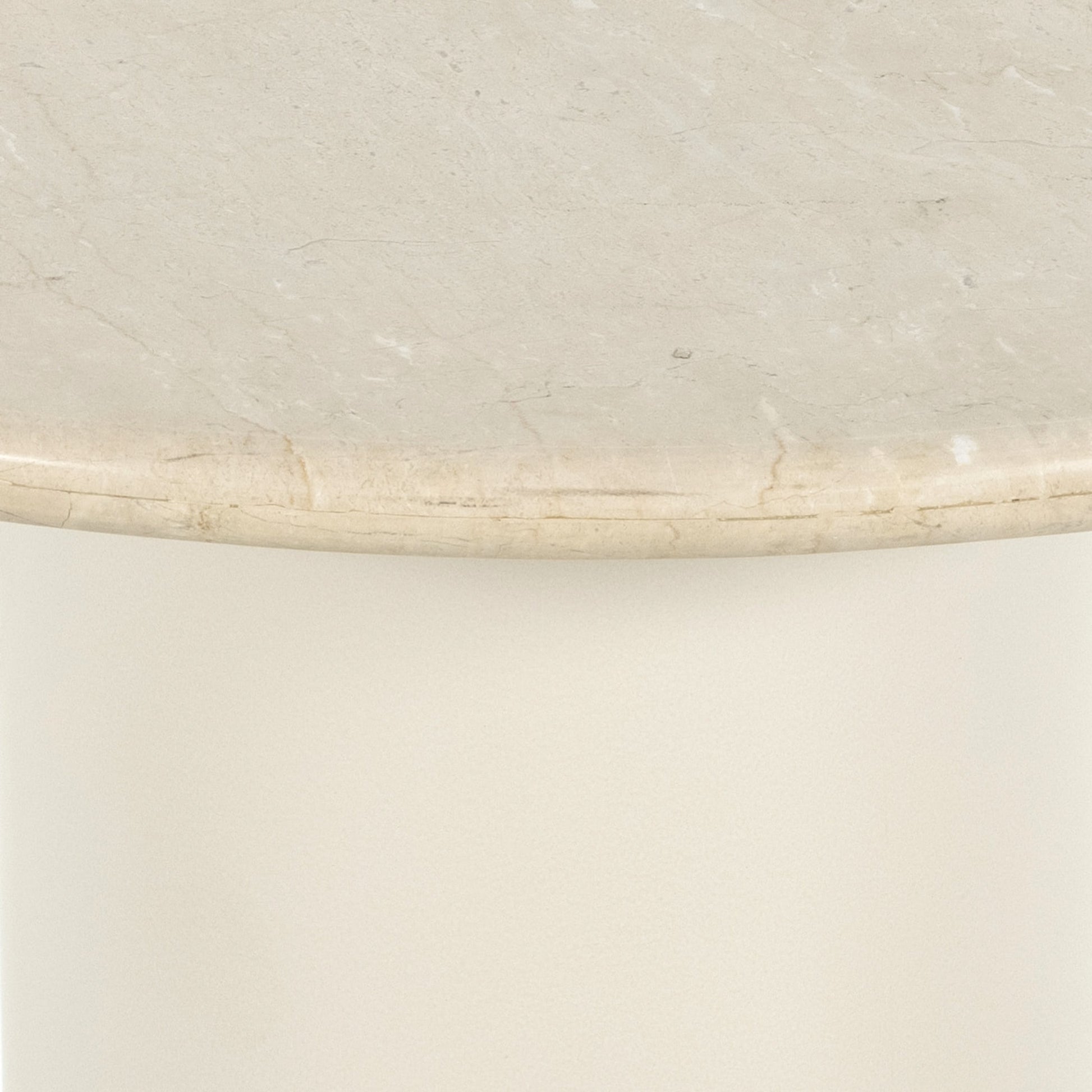 Belle Round Dining Table by Four Hands. Made from solid marble, iron in a modern style.