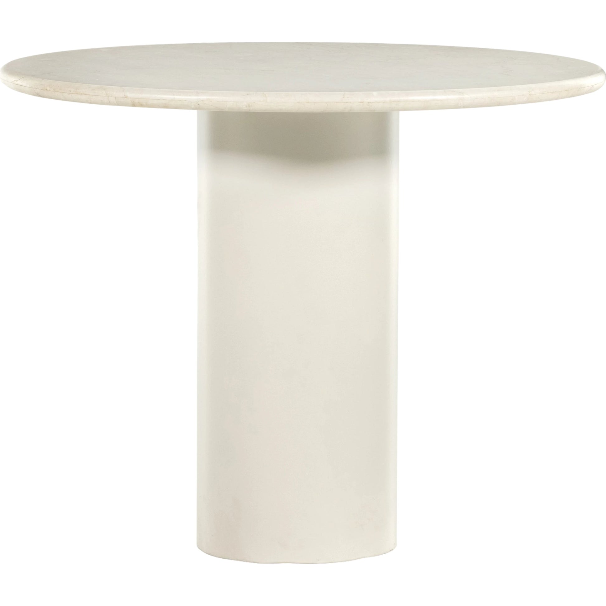 Belle Round Dining Table by Four Hands. Made from solid marble, iron in a modern style.