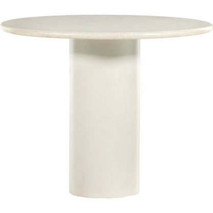 Belle Round Dining Table by Four Hands. Made from solid marble, iron in a modern style.