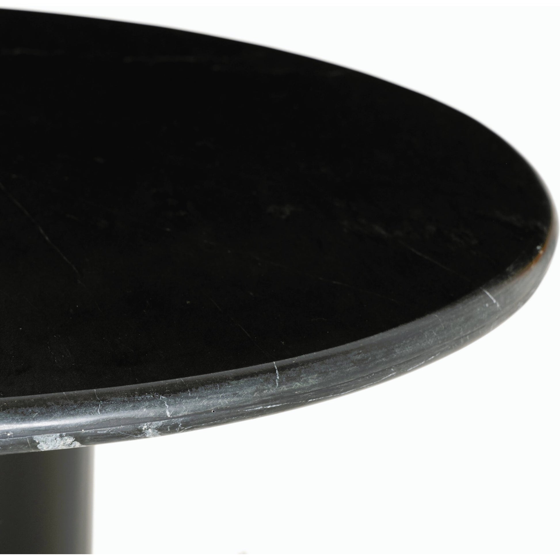 Belle Round Dining Table by Four Hands. Made from solid marble, iron in a modern style.