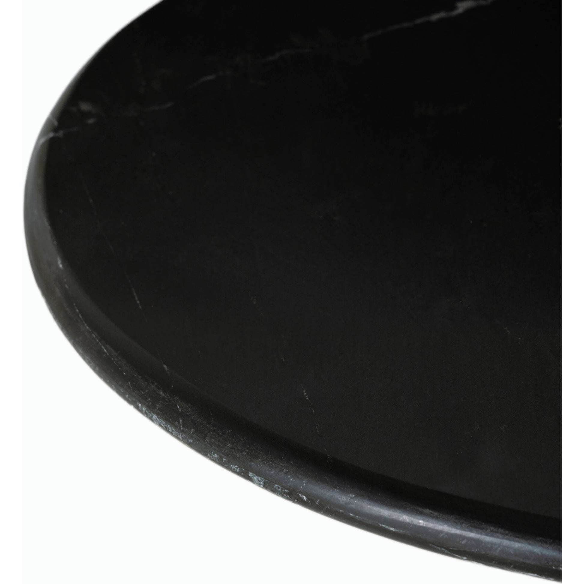 Belle Round Dining Table by Four Hands. Made from solid marble, iron in a modern style.