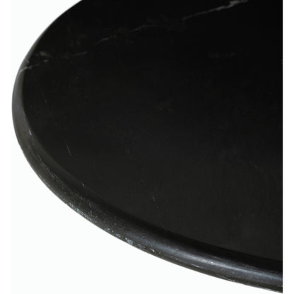 Belle Round Dining Table by Four Hands. Made from solid marble, iron in a modern style.