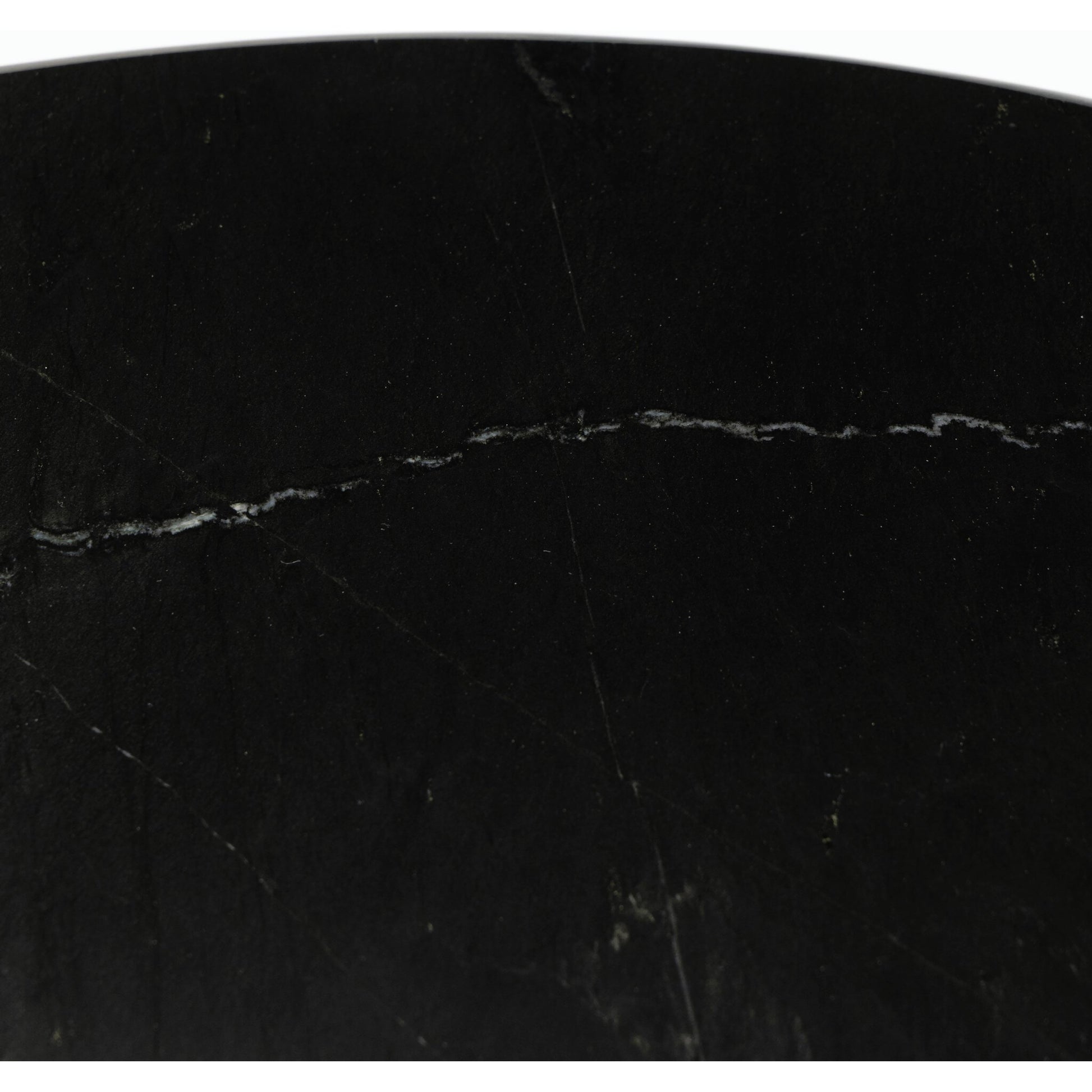 Belle Round Dining Table by Four Hands. Made from solid marble, iron in a modern style.