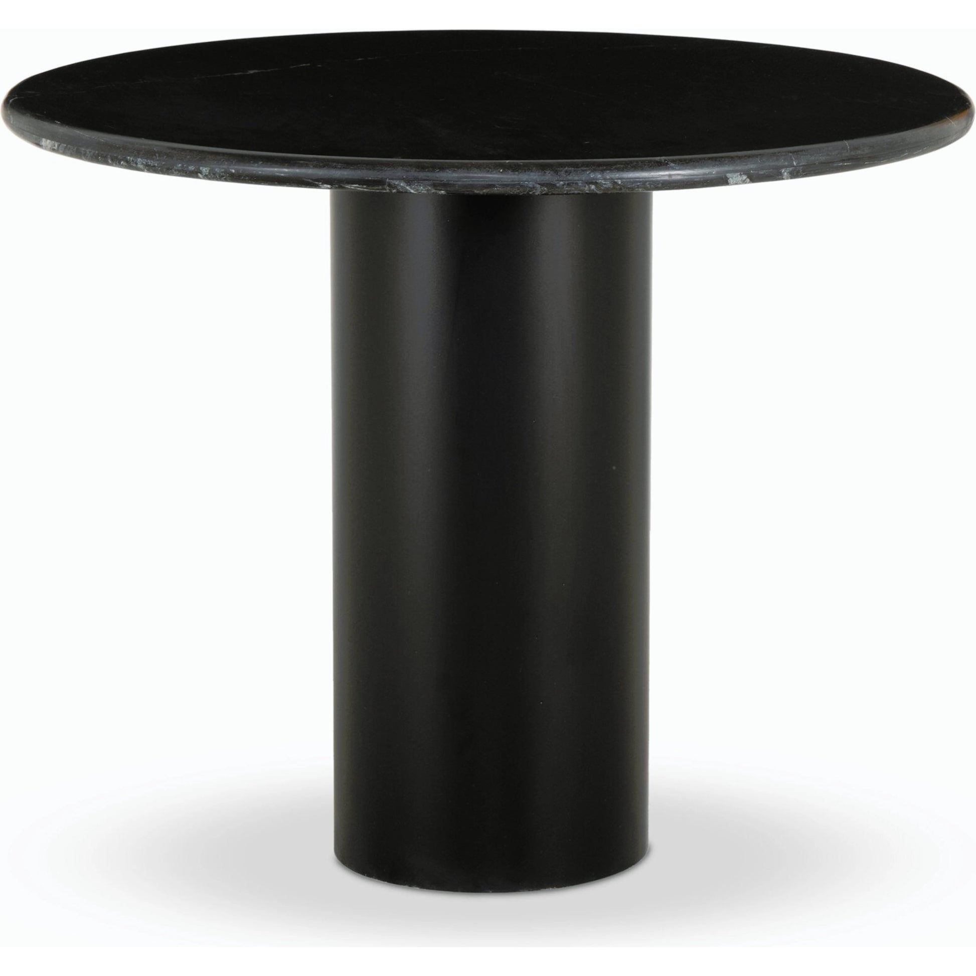 Belle Round Dining Table by Four Hands. Made from solid marble, iron in a modern style.