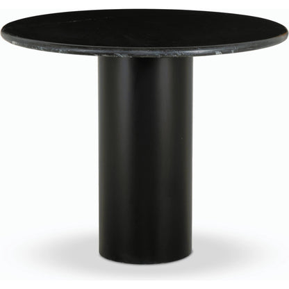 Belle Round Dining Table by Four Hands. Made from solid marble, iron in a modern style.