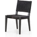Villa Dining Chair by Four Hands. Made from hair on hide, solid beech, iron in a rustic style.