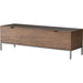 Trey Trunk by Four Hands. Made from solid poplar, top grain leather, iron in a rustic style.