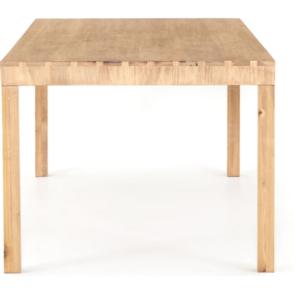 Isador Dining Table by Four Hands. Made from solid poplar in a modern style.