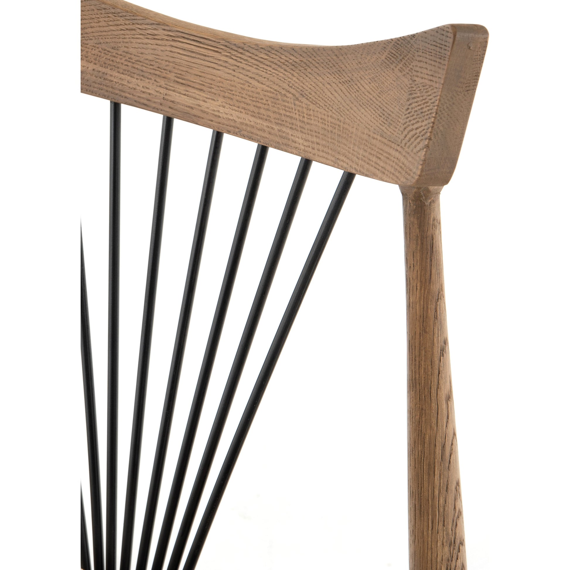 Solene Dining Chair by Four Hands in light honey nettlewood, darren ecru. Made from 70% viscose (rayon), 30% polyester, solid nettlewood, iron in a eclectic & global style.