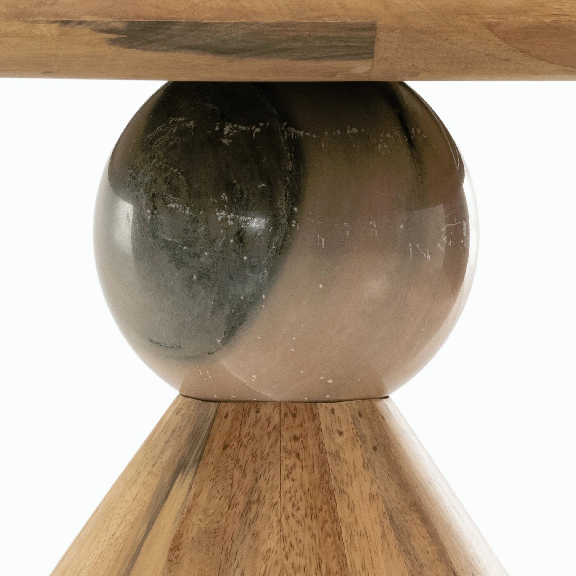 Bibianna Dining Table by Four Hands. Made from solid parawood, solid marble in a modern style.