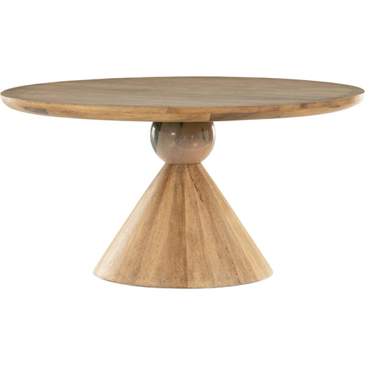 Bibianna Dining Table by Four Hands. Made from solid parawood, solid marble in a modern style.