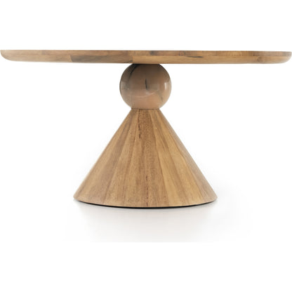 Bibianna Dining Table by Four Hands. Made from solid parawood, solid marble in a modern style.