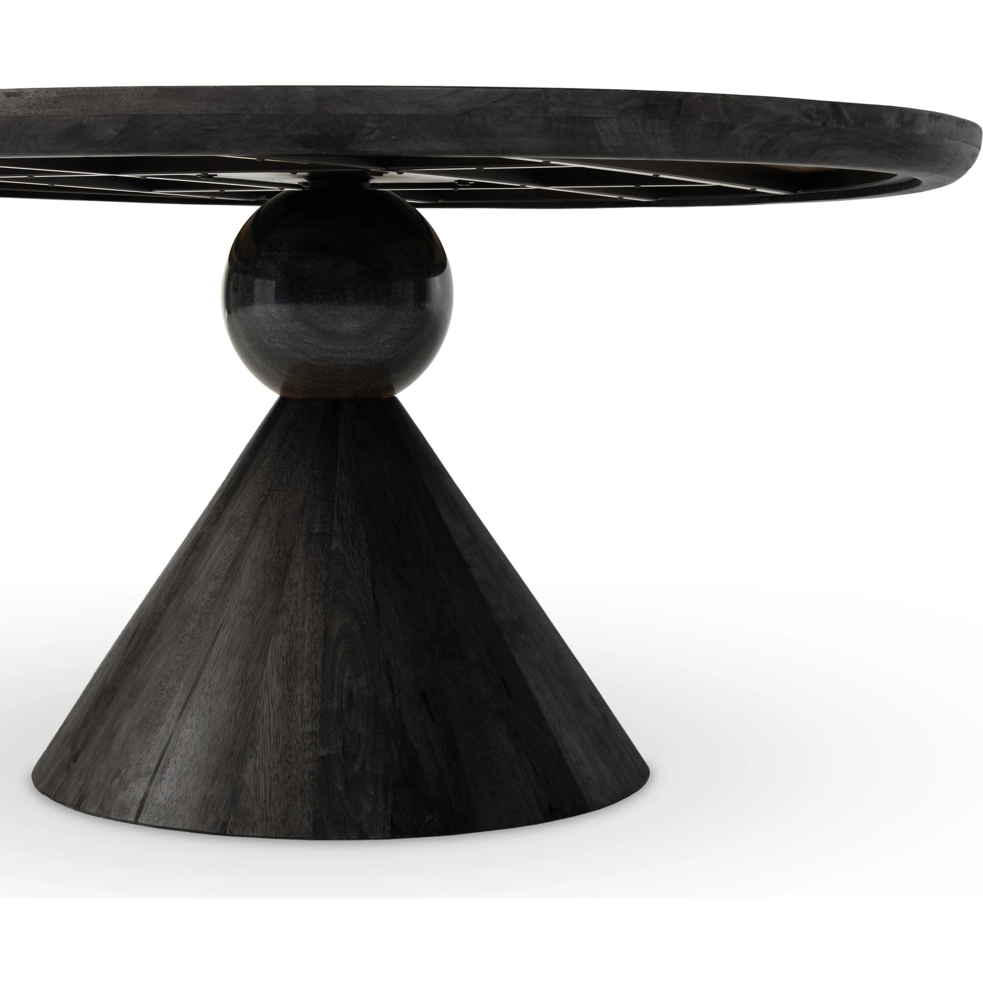 Bibianna Dining Table by Four Hands. Made from solid parawood, solid marble in a modern style.