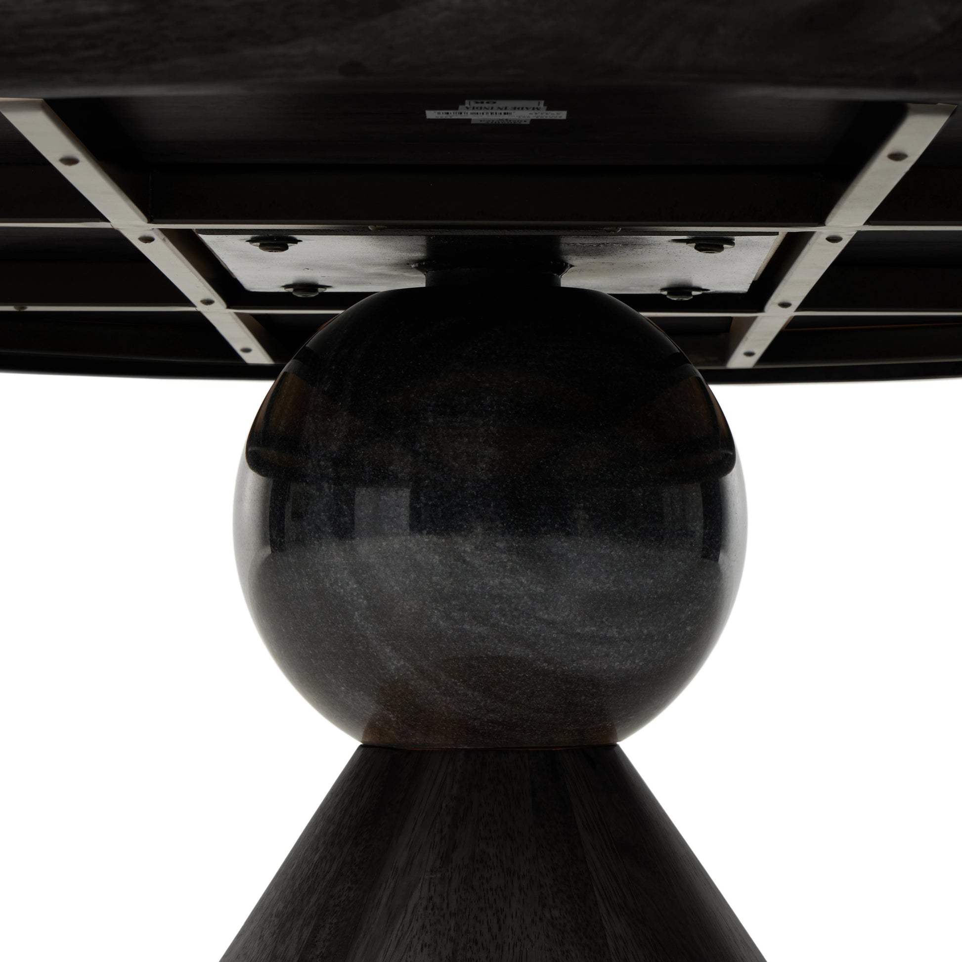 Bibianna Dining Table by Four Hands. Made from solid parawood, solid marble in a modern style.