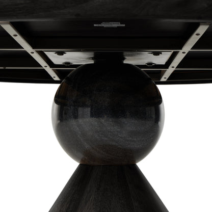 Bibianna Dining Table by Four Hands. Made from solid parawood, solid marble in a modern style.