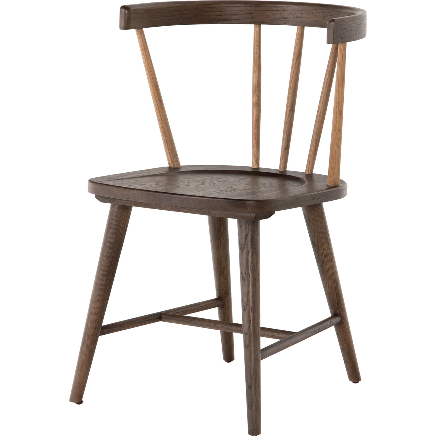 001 SI-1716197 | Additional Silo | Naples Dining Chair by Four Hands in light cocoa oak. Made from solid oak in a cottage & farmhouse style.