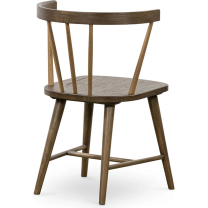 Naples Dining Chair by Four Hands in light cocoa oak. Made from solid oak in a cottage & farmhouse style.
