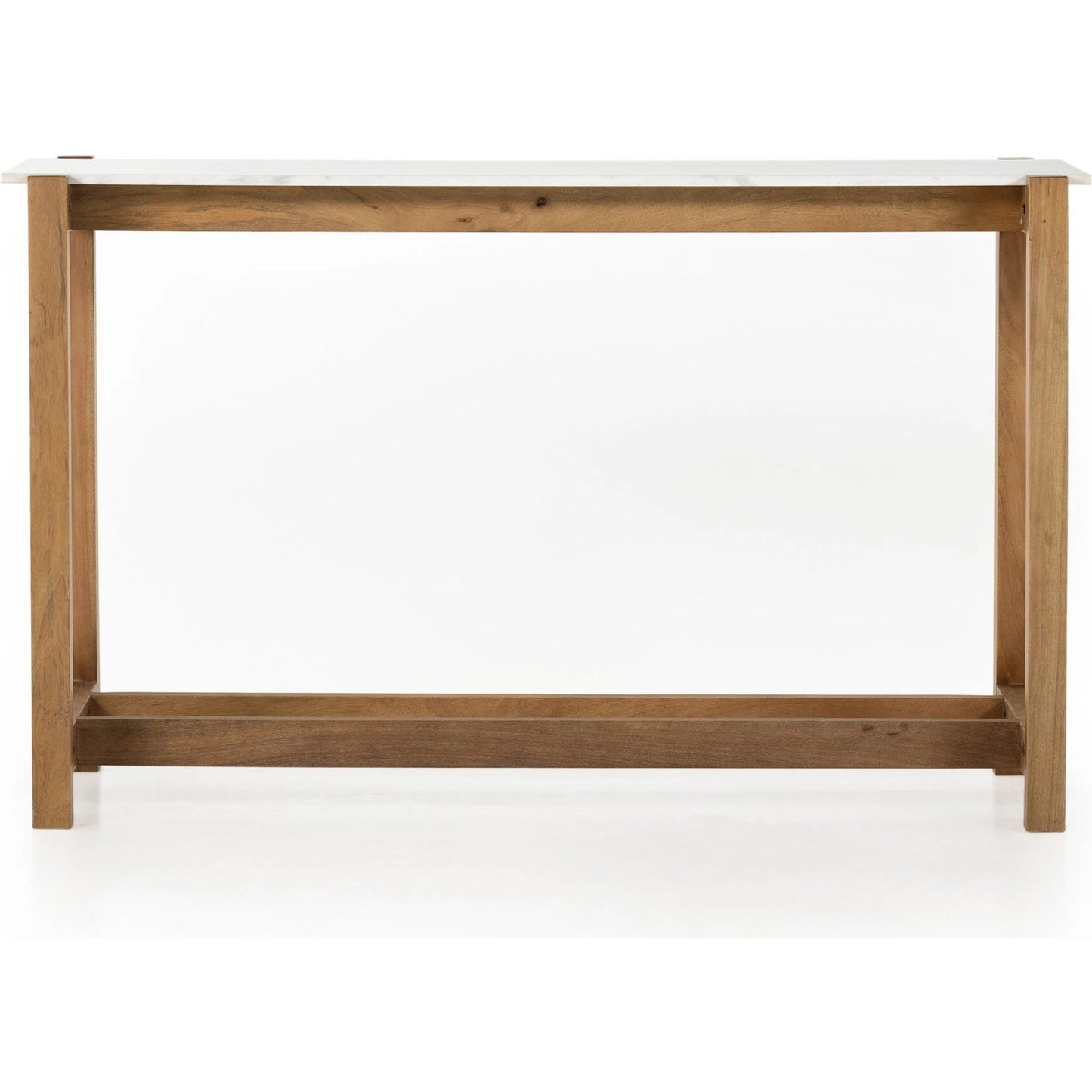 002 SI-2513361 | Additional Silo | Scout Bar Table by Four Hands in polished white marble, auburn mango. Made from solid marble, solid mango in a transitional style.