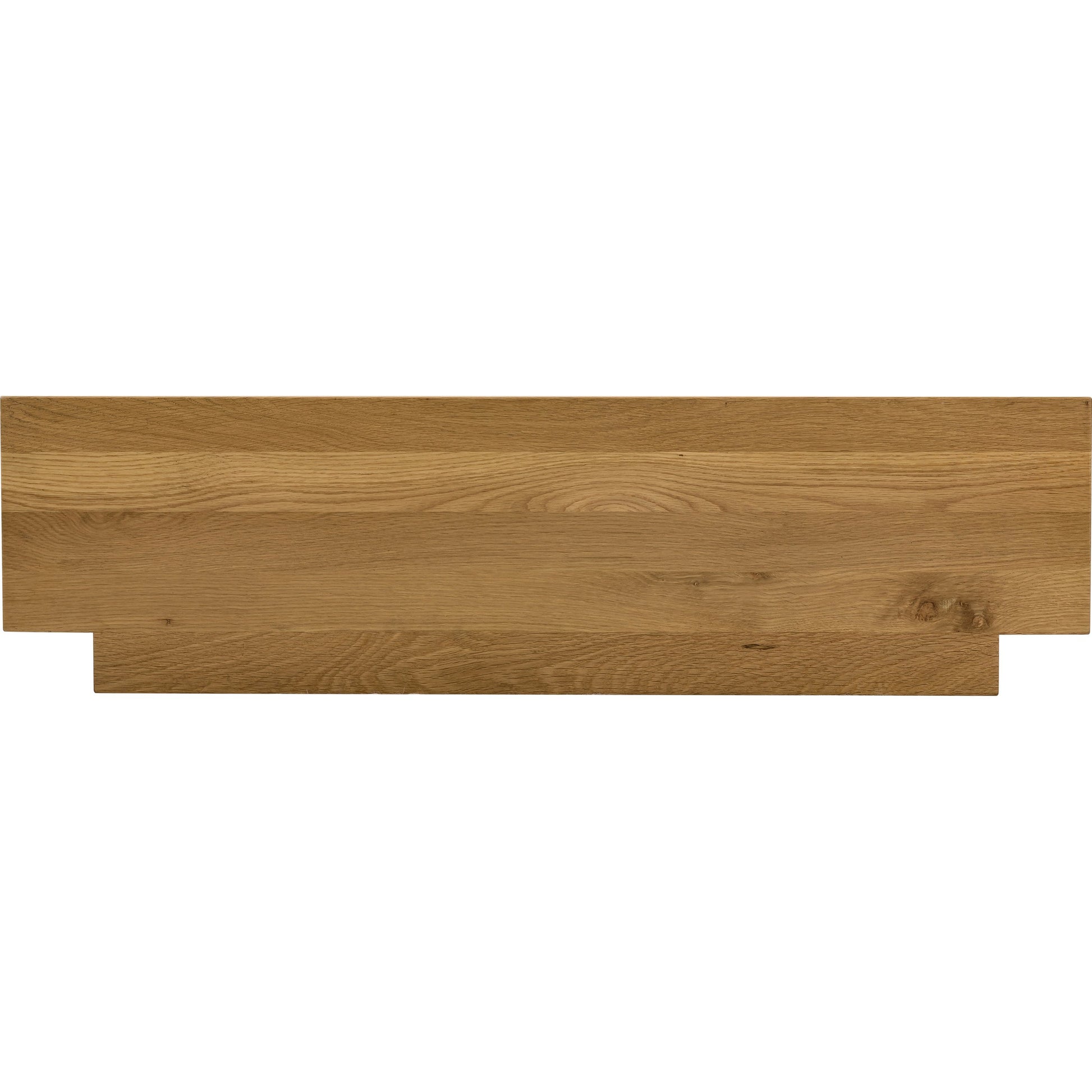 Pivott Shelf by Four Hands in dark iron, natural oak. Made from iron, oak veneer, solid oak in a rustic style.