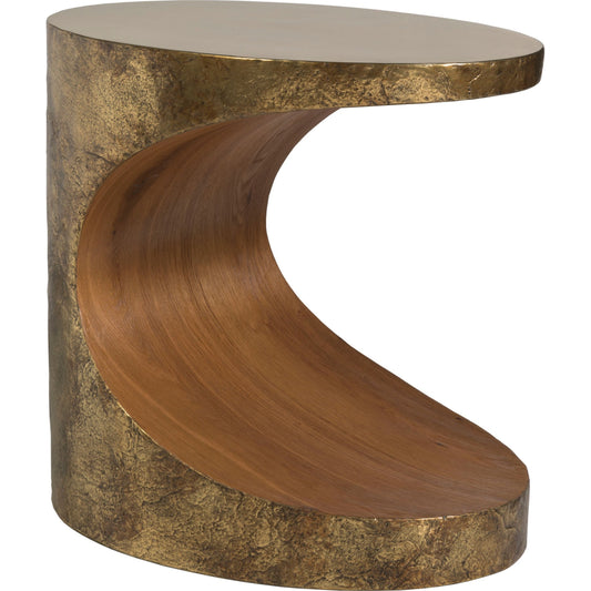 Thornton Side Table by Artistica Home in antique bronze. Made from unique in a transitional style.