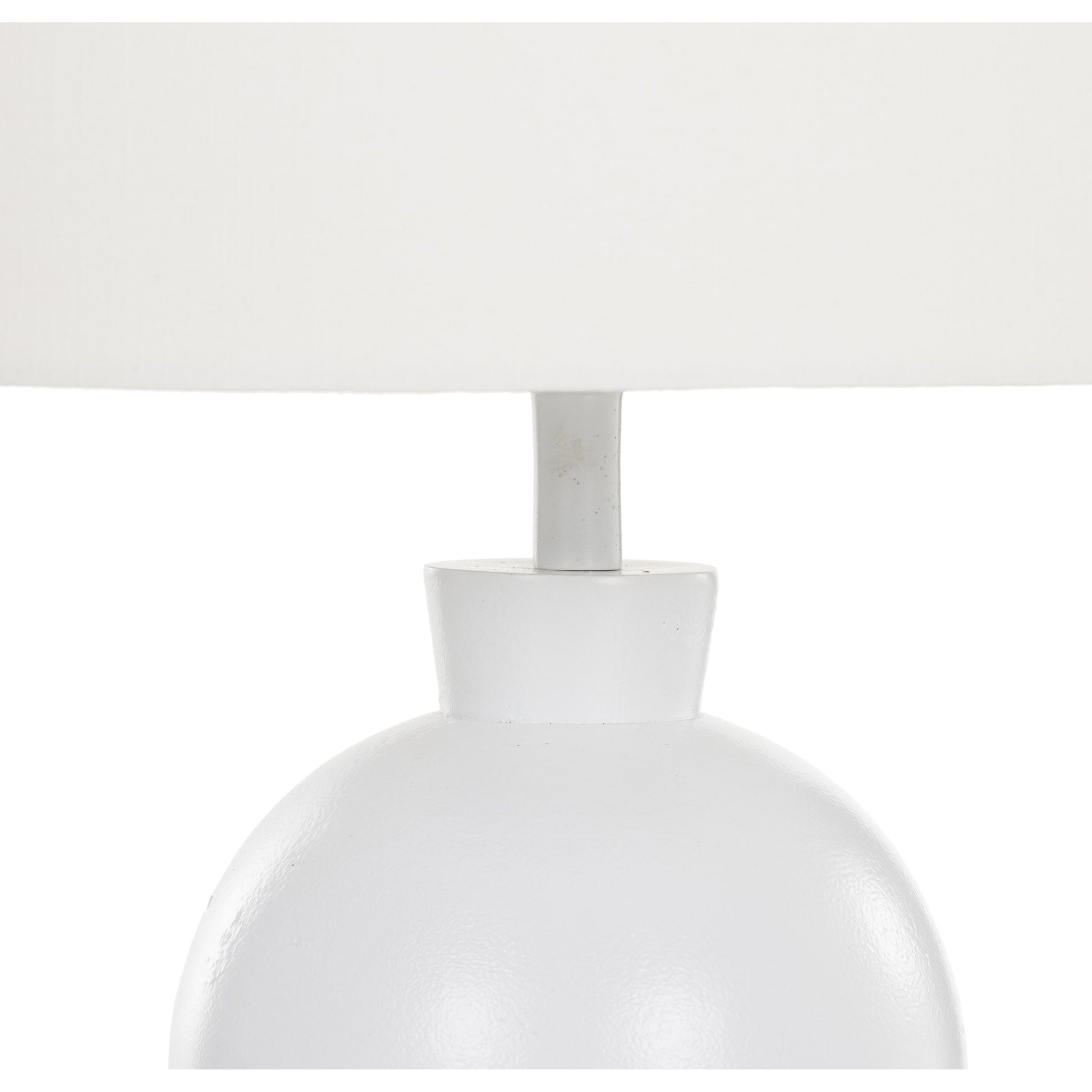 Kelita Table Lamp by Four Hands in textured black. Made from aluminum, 60% polyester, 40% viscose (rayon), thermoplastic in a transitional style.