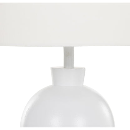 Kelita Table Lamp by Four Hands in textured black. Made from aluminum, 60% polyester, 40% viscose (rayon), thermoplastic in a transitional style.