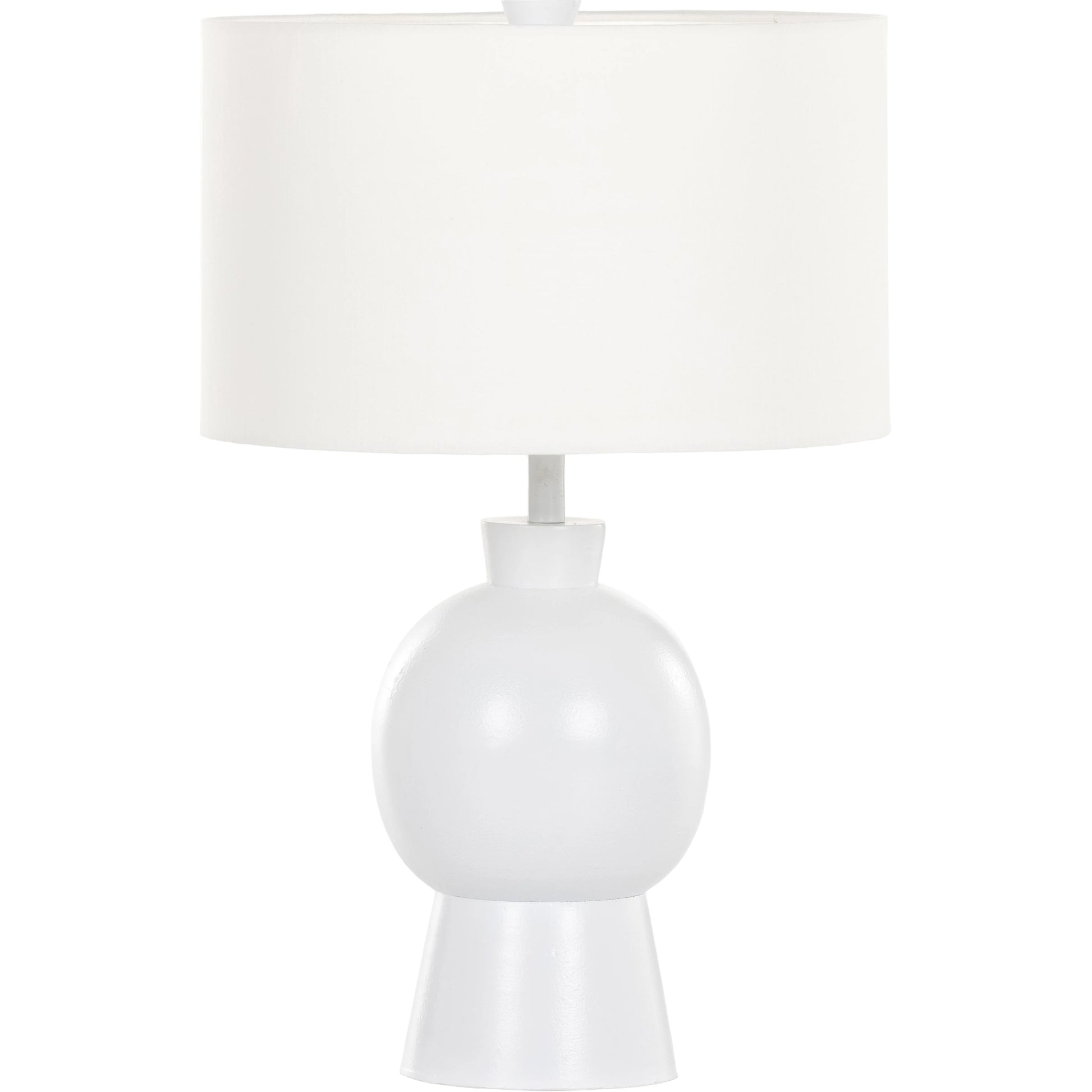 Kelita Table Lamp by Four Hands in textured black. Made from aluminum, 60% polyester, 40% viscose (rayon), thermoplastic in a transitional style.