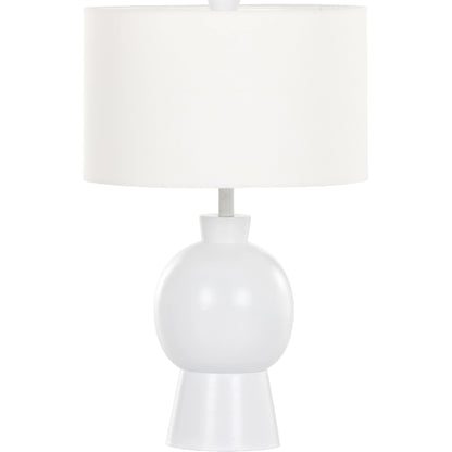 Kelita Table Lamp by Four Hands in textured black. Made from aluminum, 60% polyester, 40% viscose (rayon), thermoplastic in a transitional style.