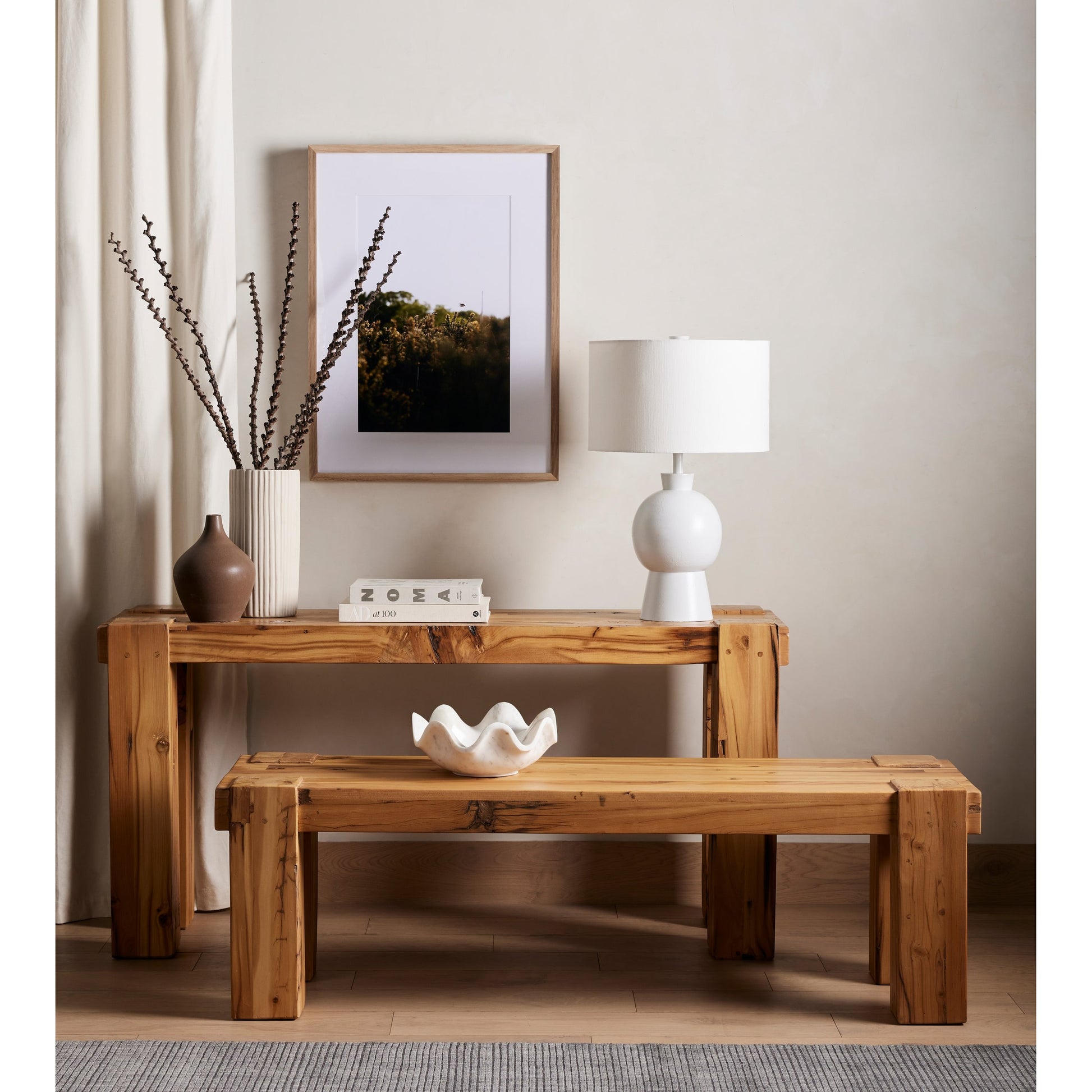Kelita Table Lamp by Four Hands in textured black. Made from aluminum, 60% polyester, 40% viscose (rayon), thermoplastic in a transitional style.