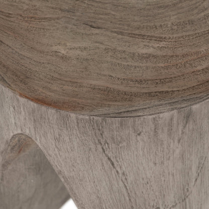 Petros Outdoor End Table by Four Hands. Made from solid teak in a eclectic & global style.