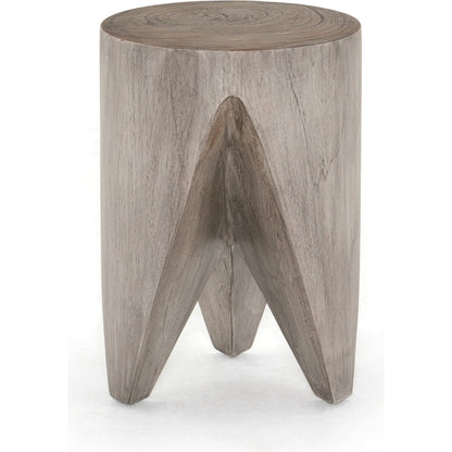 Petros Outdoor End Table by Four Hands. Made from solid teak in a eclectic & global style.