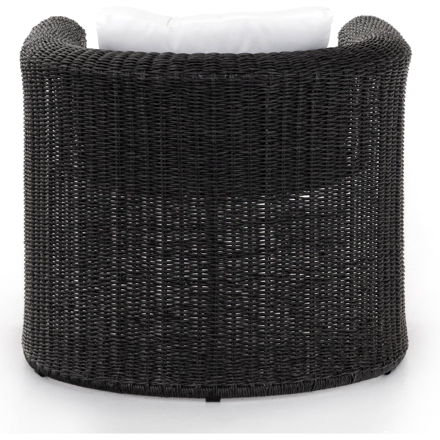 011 SI-1717070 | Additional Silo | Tucson Woven Outdoor Chair by Four Hands. Made from 100% olefin, 100% polyethylene, iron in a coastal style.