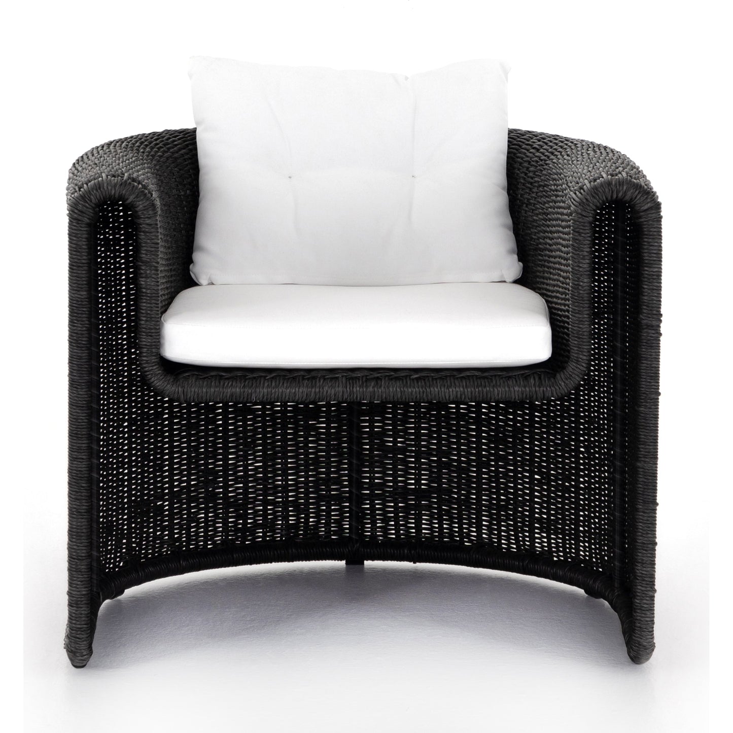 007 SI-1717070 | Additional Silo | Tucson Woven Outdoor Chair by Four Hands. Made from 100% olefin, 100% polyethylene, iron in a coastal style.