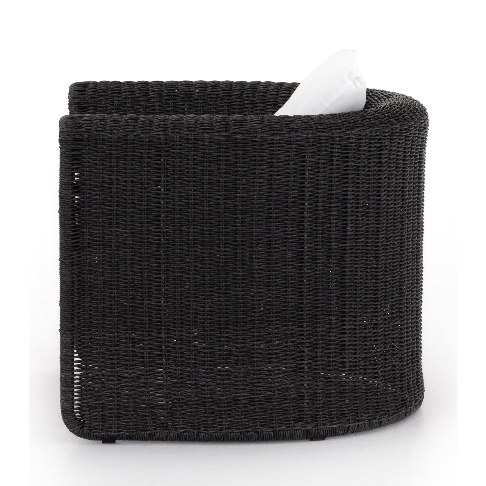 Tucson Woven Outdoor Chair by Four Hands. Made from 100% olefin, 100% polyethylene, iron in a coastal style.