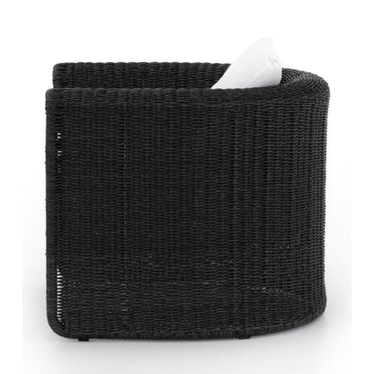 Tucson Woven Outdoor Chair by Four Hands. Made from 100% olefin, 100% polyethylene, iron in a coastal style.