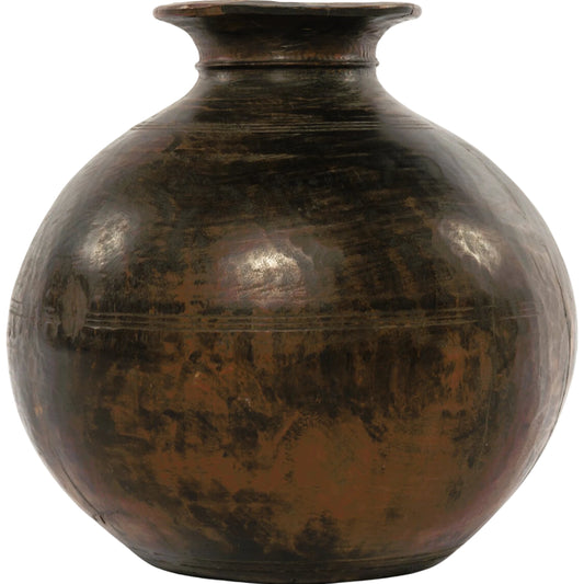 001 SI-1799603 | Primary Silo | Found Wooden Jar by Four Hands in reclaimed natural. Made from solid mixed reclaimed wood in a eclectic & global style.