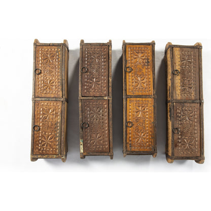 Found Carved Box by Four Hands in reclaimed natural. Made from solid mixed reclaimed wood in a eclectic & global style.