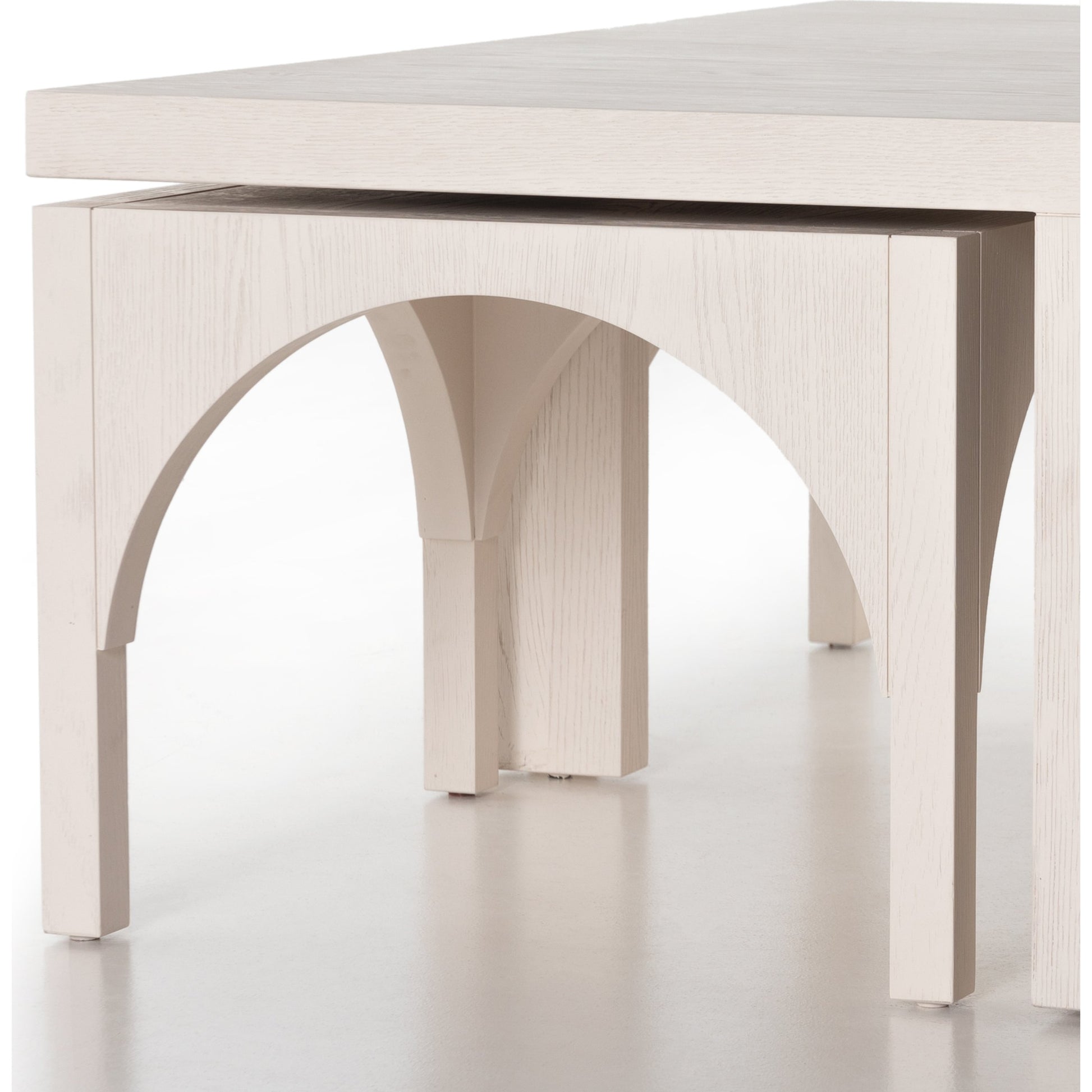 Amara Nesting Coffee Table by Four Hands. Made from oak veneer, solid oak in a eclectic & global style.