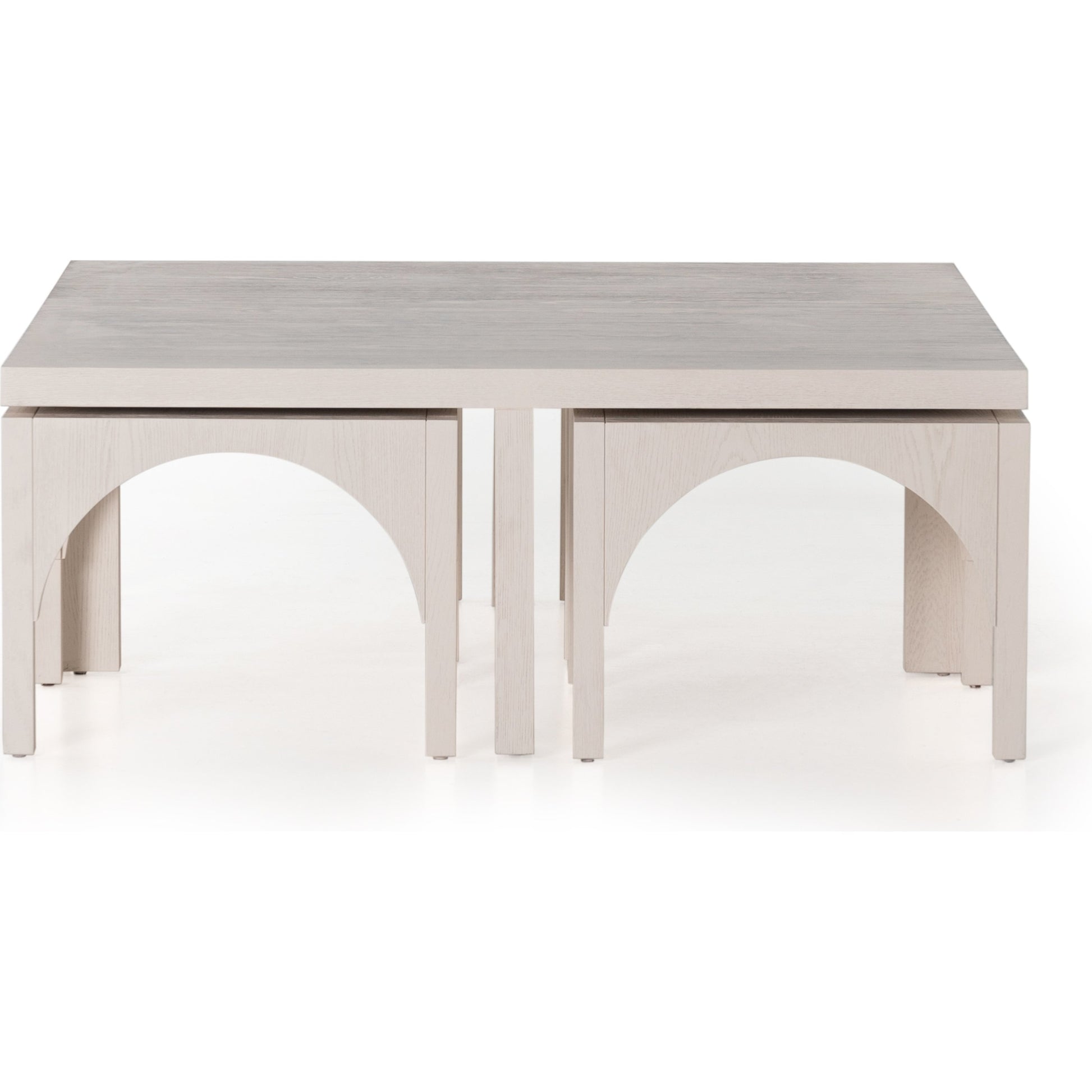 Amara Nesting Coffee Table by Four Hands. Made from oak veneer, solid oak in a eclectic & global style.