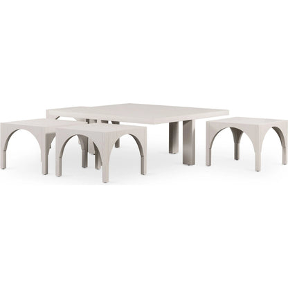Amara Nesting Coffee Table by Four Hands. Made from oak veneer, solid oak in a eclectic & global style.