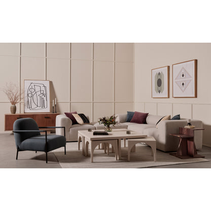 Amara Nesting Coffee Table by Four Hands. Made from oak veneer, solid oak in a eclectic & global style.