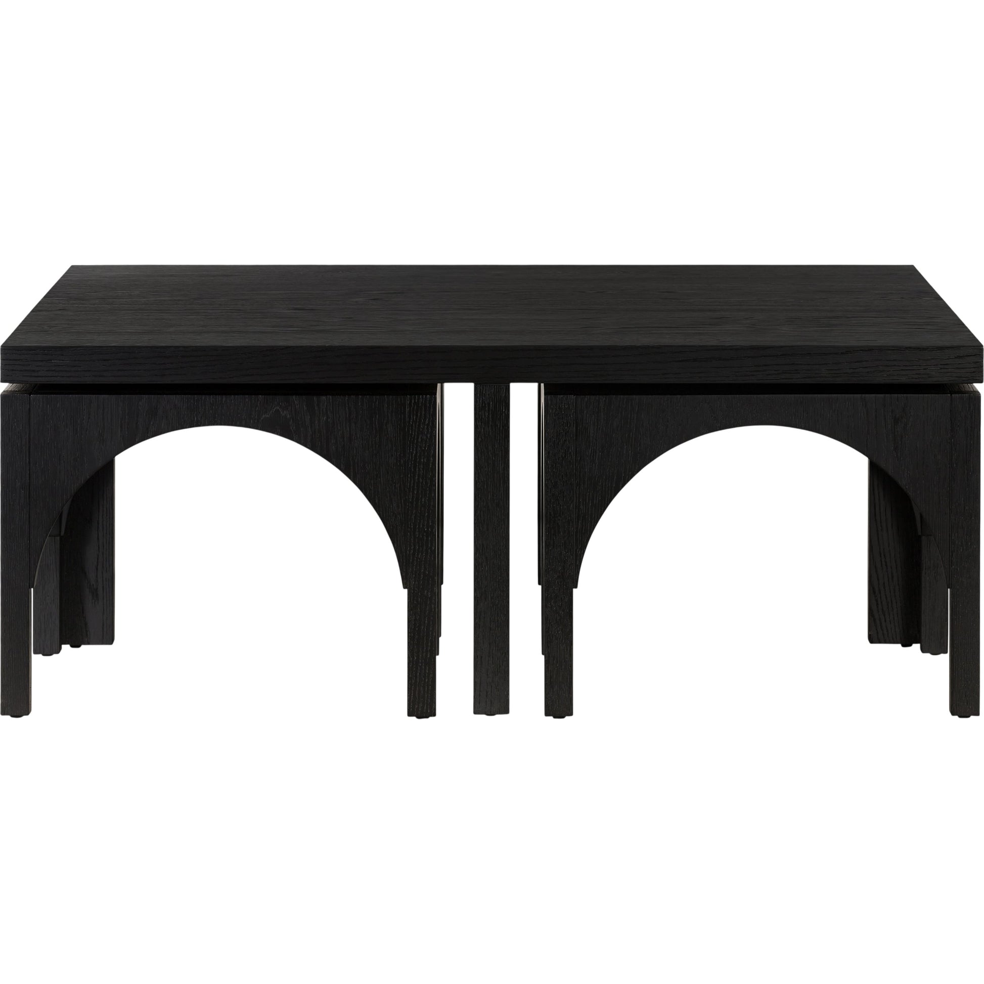 Amara Nesting Coffee Table by Four Hands. Made from oak veneer, solid oak in a eclectic & global style.