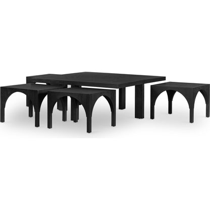 Amara Nesting Coffee Table by Four Hands. Made from oak veneer, solid oak in a eclectic & global style.
