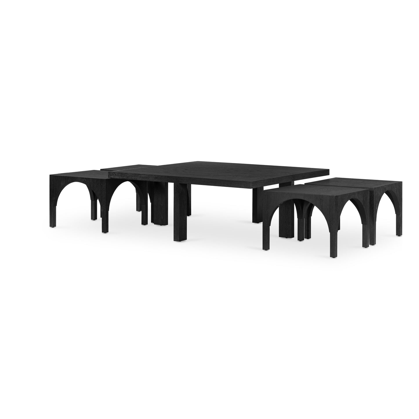 021 SI-1797569 | Additional Silo | Amara Nesting Coffee Table by Four Hands. Made from oak veneer, solid oak in a eclectic & global style.