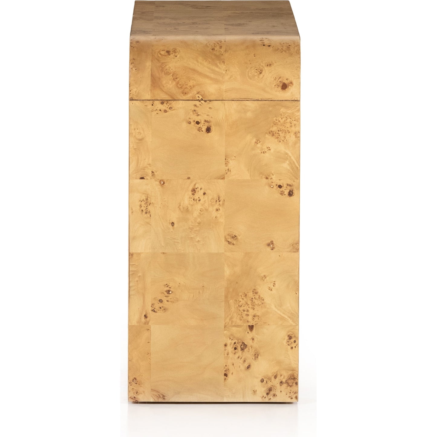 004 SI-1901186 | Additional Silo | Jenson Console Table by Four Hands in natural poplar burl veneer and natural poplar burl. Made from poplar burl veneer in a coastal style.